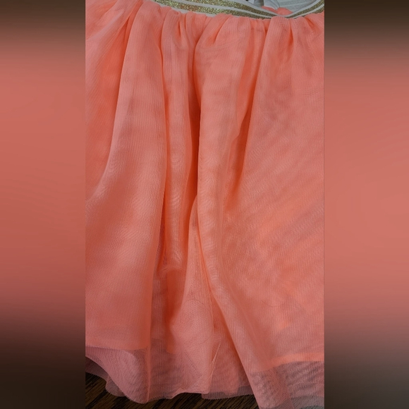 H&M Glittery Apricot Tulle Skirt Girls 8-10 - Picture 6 of 7